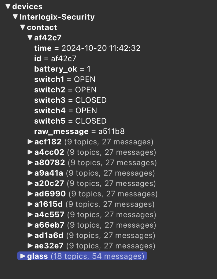 My network is rather noisy, with many sensors happily reporting away