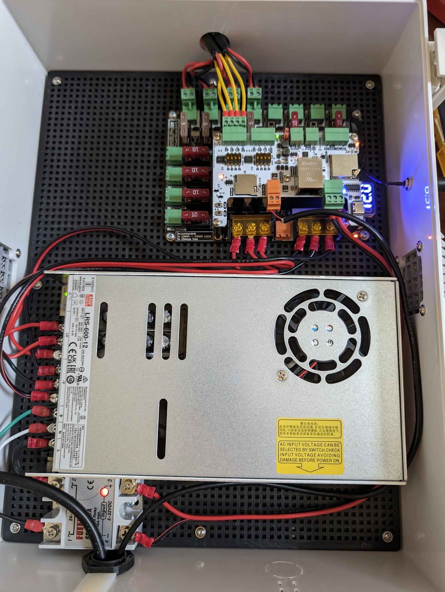 Enclosure with PSU and Brain Board